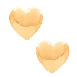 Heaven Mayhem Amour Earrings in Gold New Womens Heart Jewelry